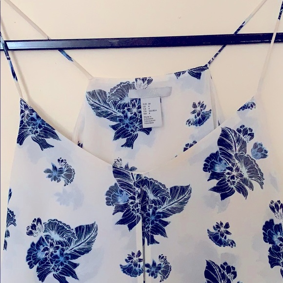 H&M | Flowy Layered Floral Flower Tank Top Camisole - Picture 3 of 10
